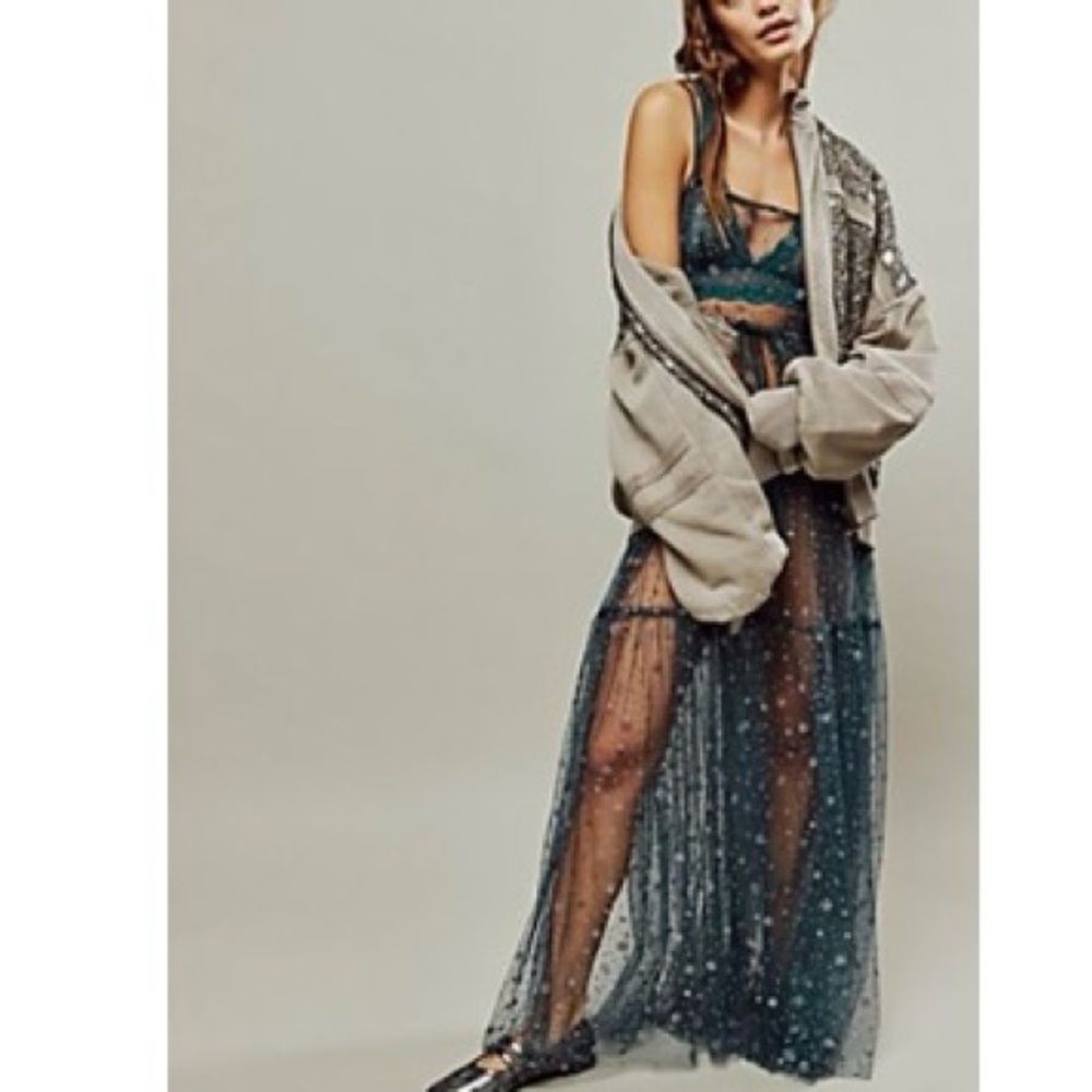 Elegant Sheer Maxi Dress
